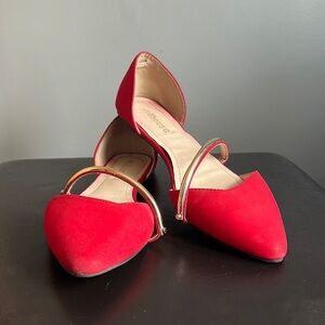 Dollhouse Faux Suede Slip-on Flats